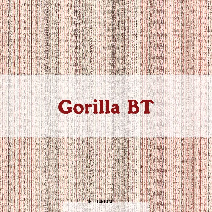 Gorilla BT example